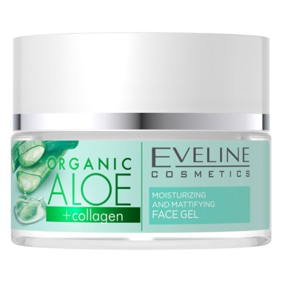 Eveline Organic Aloe Face Cream-Gel 50ml - Ενυδατική & Καταπραϋντική Κρέμα Προσώπου
