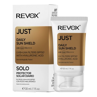 Revox Just Daily Sun Shield SPF50 +Hyaluronic Acid Face Cream | Αντηλιακή-Ενυδατική Κρέμα Προσώπου 30ml
