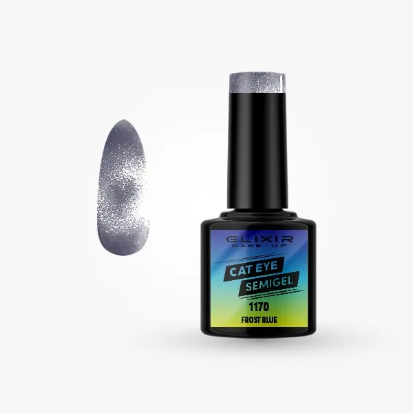 Elixir Semi Gel Ημιμόνιμο Βερνίκι CAT EYE 5D 8ml – #1170 (FROST BLUE)