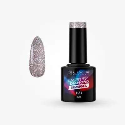 Elixir Semi Gel Ημιμόνιμο Βερνίκι LASER DIAMOND 8ml – #1183 (BUFF)