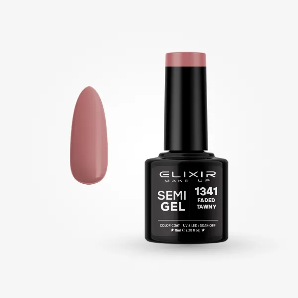 Elixir Semi Gel Ημιμόνιμο Βερνίκι 8ml – #1341 (FADED TAWNY)
