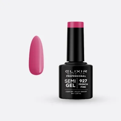 Elixir Semi Gel Ημιμόνιμο Βερνίκι 8ml – #927 (FRENCH PINK)
