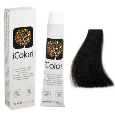 Kepro iColori Naturali Βαφή Μαλλιών 100ml (ΜΑΥΡΟ) - No1