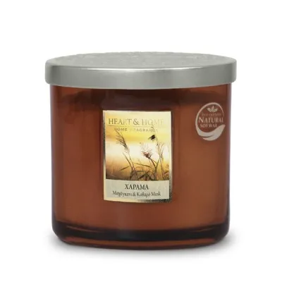 Heart and Home Άρωματικό Κερί με Διπλό Φυτίλι 40h 230gr #Χάραμα