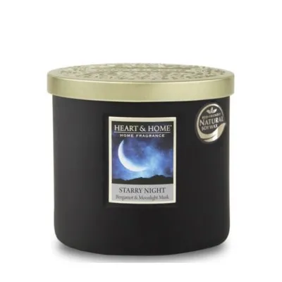 Heart and Home Άρωματικό Κερί με Διπλό Φυτίλι 40h 220gr #ΕΝΑΣΤΡΗ ΝΥΧΤΑ