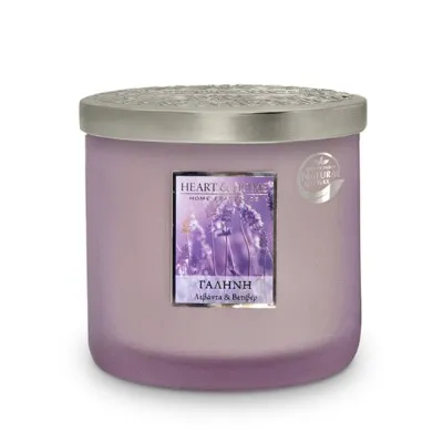 Heart and Home Άρωματικό Κερί με Διπλό Φυτίλι 40h 230gr #Γαλήνη
