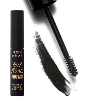 Mon Reve But First, Brows! - Αδιάβροχη Μάσκαρα Φρυδιών με Χρώμα 4ml #01