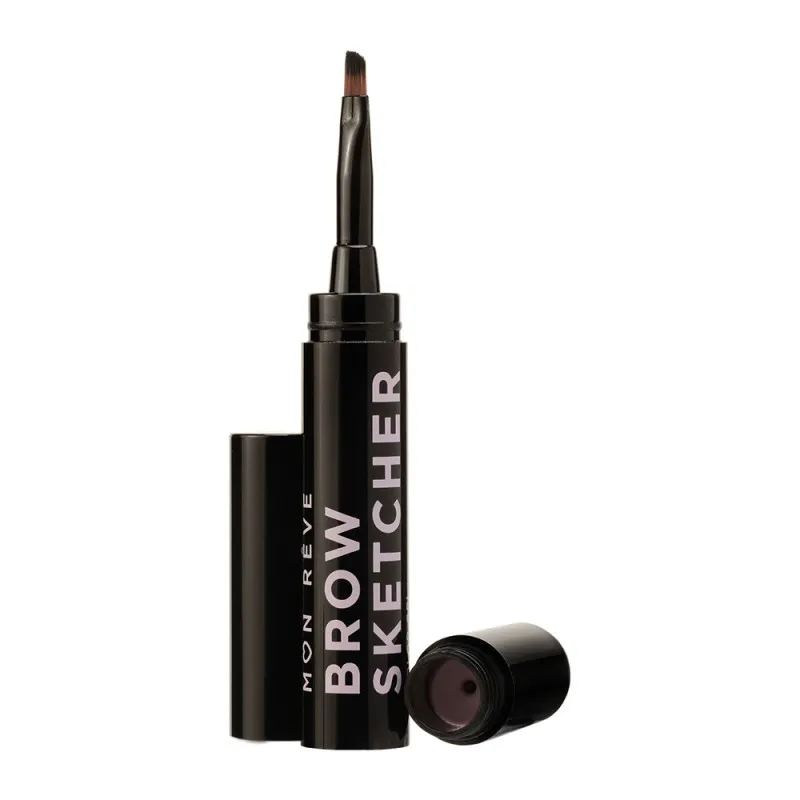 Mon Reve Brow Sketcher - Μακράς Διάρκειας Αδιάβροχο Τζελ Φρυδιών 1.6gr #04 Dark Brown
