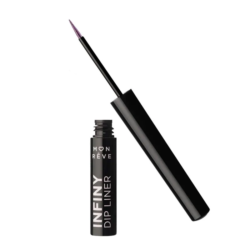 Mon Reve Infiny Dip Liner - Αδιάβροχο Υγρό Eyeliner Μεγάλης Διάρκειας 2ml #03 Funky Eggplant