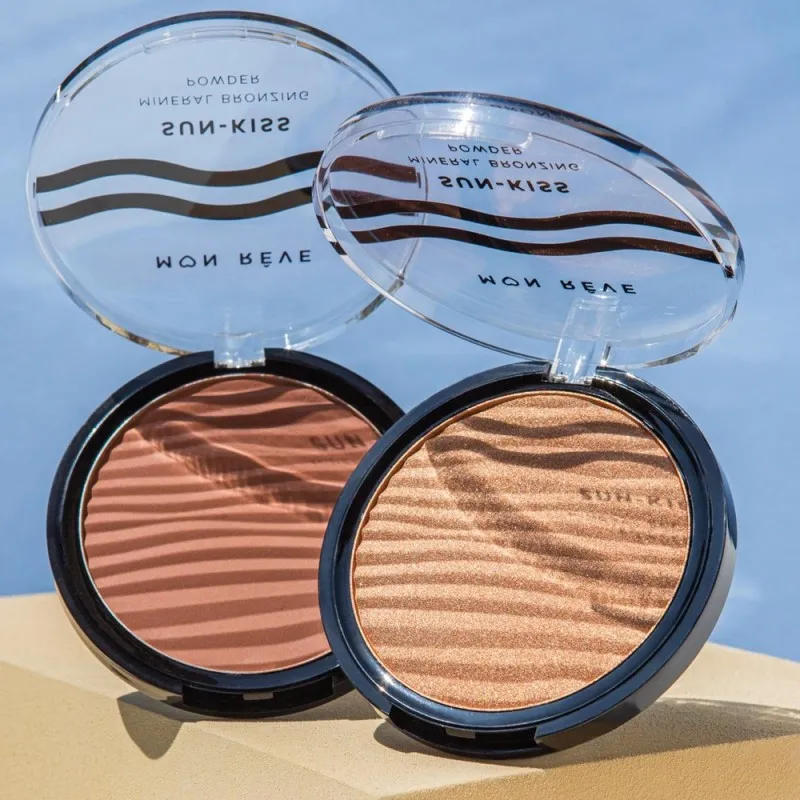 Mon Reve Sun-Kiss Shimmer - Μεταξένια Bronzing Πούδρα 18gr – #01 