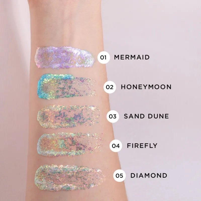 Mon Reve Starflake Glitter Gel - Gel Πολλαπλών Χρήσεων για Έντονη Λάμψη 4gr #04 FIREFLY