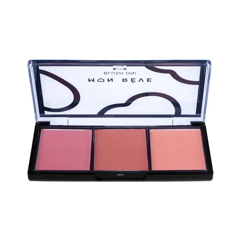 Mon Reve Blush On! - Τριπλή Παλέτα Ρουζ 9.9gr #02 Earthy
