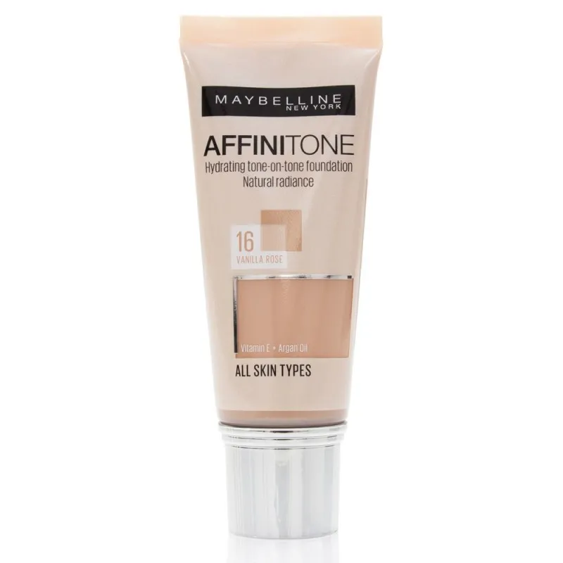 Maybelline Affinitone Foundation 30ml - Ενυδατικό Foundation για Τέλεια Κάλυψη #16 Vanilla Rose