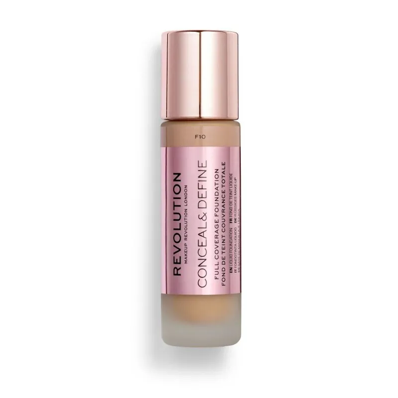 Makeup Revolution Conceal & Define Full Coverage Foundation 23ml #F10