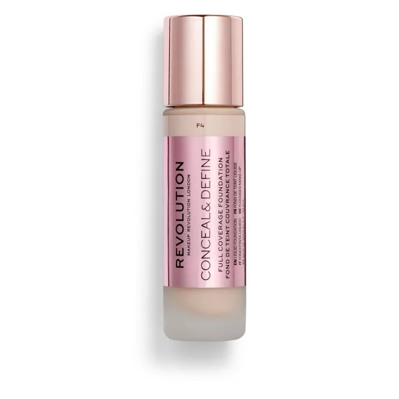 Makeup Revolution Conceal & Define Full Coverage Foundation 23ml #F4