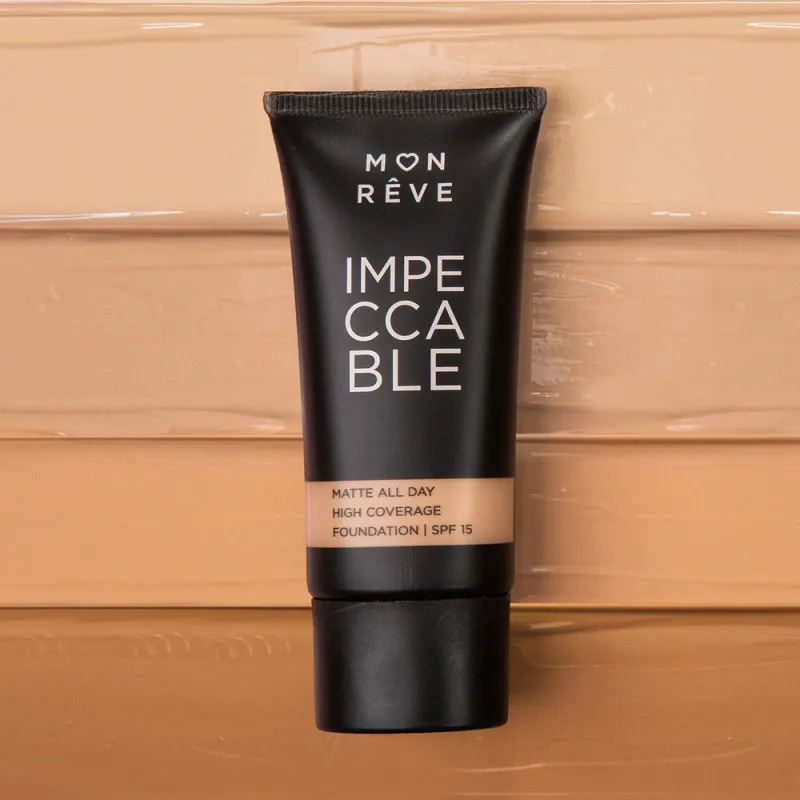 Mon Reve Impeccable Foundation 30ml - Υψηλή Κάλυψη & Ματ Φινίρισμα #104
