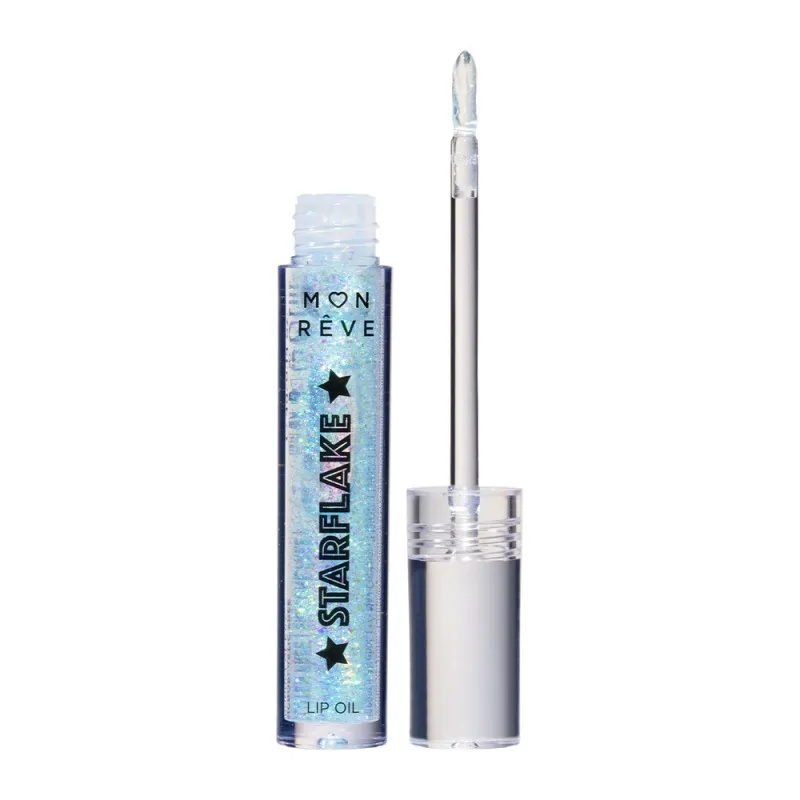 Mon Reve Starflake Lip Oil - Ενυδατικό Έλαιο Χειλιών με Πολυδιάστατη Λάμψη 4gr – #02 MAGIC LAKE