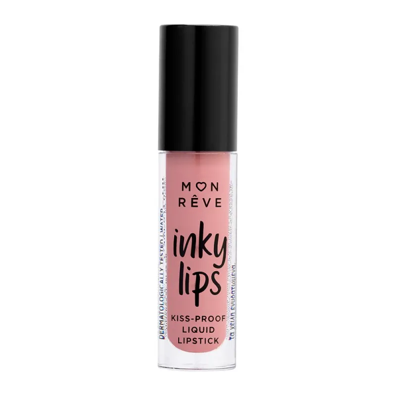 Mon Reve Inky Lips - Εξαιρετικά Σταθερό Υγρό Ματ Κραγιόν 4ml #01