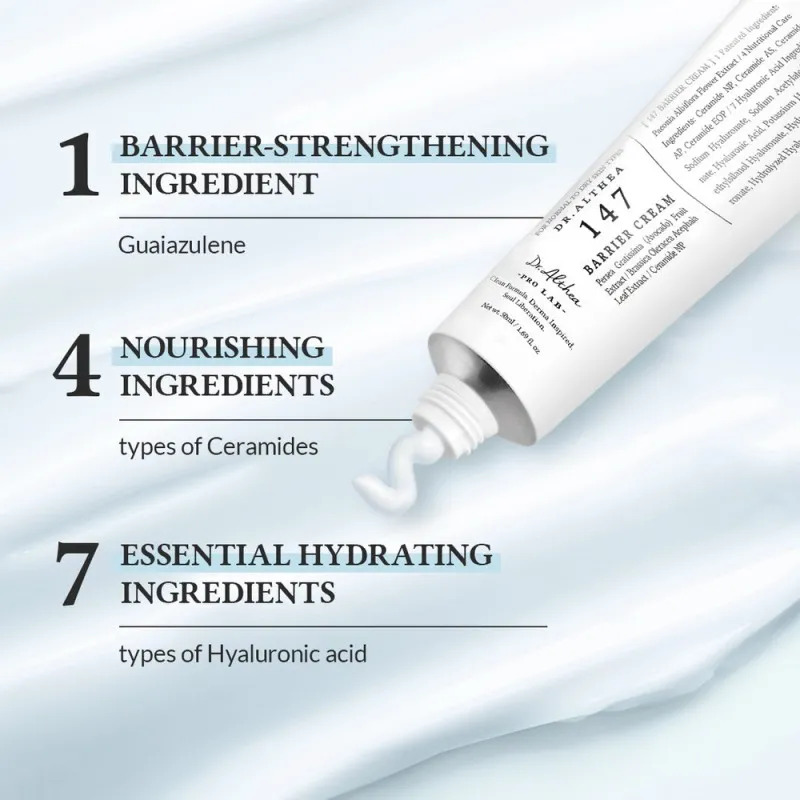 Dr.Althea 147 Barrier Cream 50ml – Κρέμα Προσώπου για Ενίσχυση του Επιδερμιδικού Φραγμού, Βαθιά Ενυδάτωση & Θρέψη
