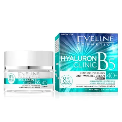 Eveline Hyaluron Clinic B5 40+ Intensely Firming Cream 50ml - Συσφικτική & Αντιρυτιδική